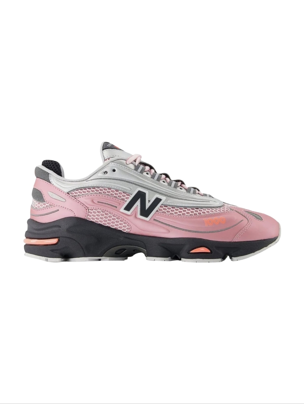 New Balance 1000 Silver Pink Metallic Mesh Running Sneakers M1000MC Womens 11.5 - Picture 14 of 16